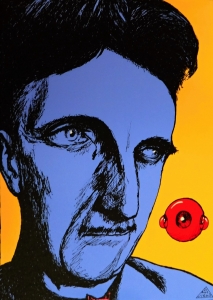 Launch of the book by G. Orwell with illustrations by B. Jirků